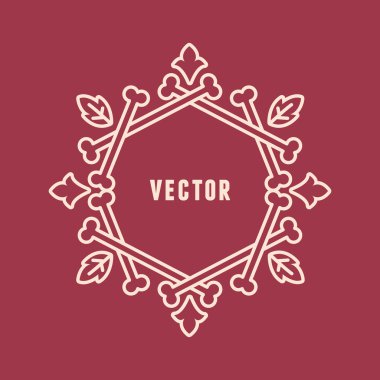 İnsan kemiği ile yapılan vektör çerçeve yapraklar