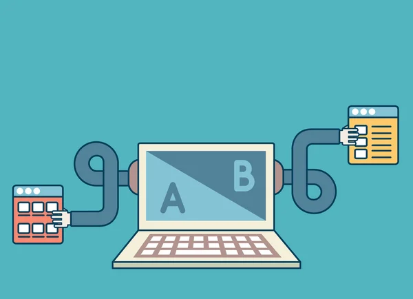 Site ziyaretçileri ile etkileşim oluşturma işlemi. Optimizasyon, web sayfalarının veya kopya alanı olan açılış sayfalarına