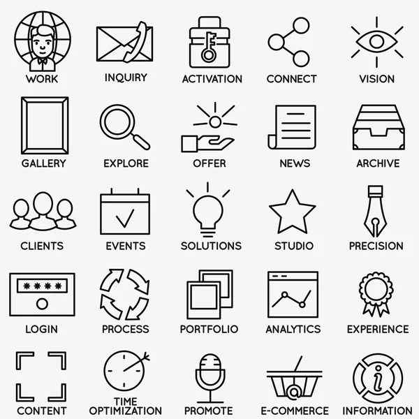 Set of seo and internet service icons - part 7 — Stock Vector