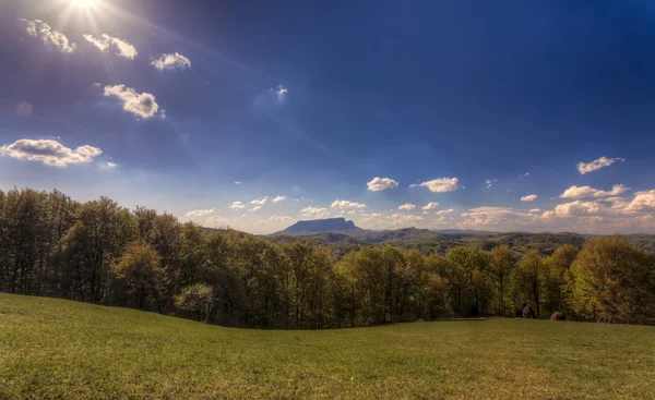 Montanhas Cárpatas na primavera — Fotografia de Stock