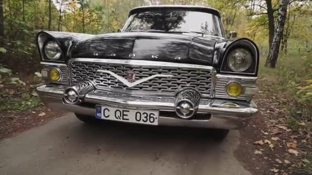 Moldova Republic Kishinev Noviembre 2020 Soviet Retro Car Gaz Seagull — Vídeo de stock