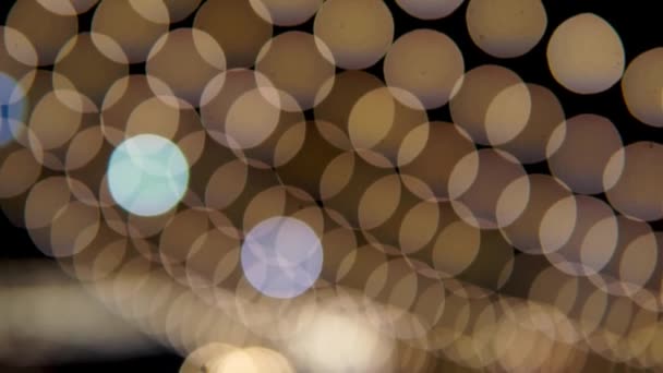 Multicolore Luci Bokeh Brillano Sfondo Nero Sfondo Vacanza Anno Nuovo — Video Stock