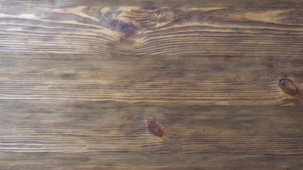 Holz Hintergrund Textur Board Pfanne Über Holzstruktur — Stockvideo