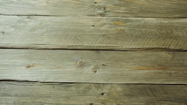 Holz Hintergrund Textur Board Pfanne Über Holzstruktur — Stockvideo