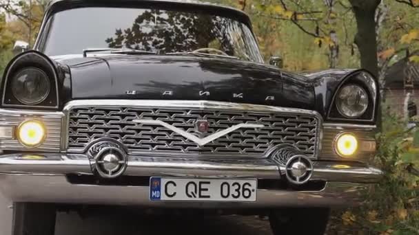 Repubblica Moldova Kishinev Novembre 2020 Auto Retrò Sovietica Gaz Gabbiano — Video Stock