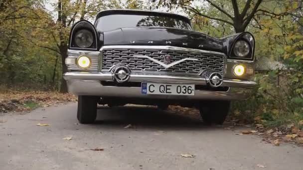 Moldávia República Kishinev Novembro 2020 Carro Retro Soviético Gaz Gaivota — Vídeo de Stock