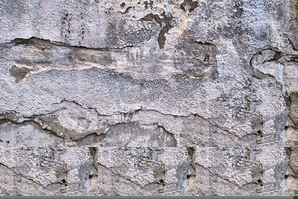 Alte Mauer Alte Abblätternde Weiße Farbe Auf Betonwand Texturhintergrund — Stockfoto