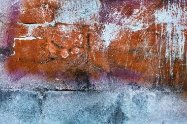 Eski taş duvar. Esmer taş zemin, beton taş zemin.