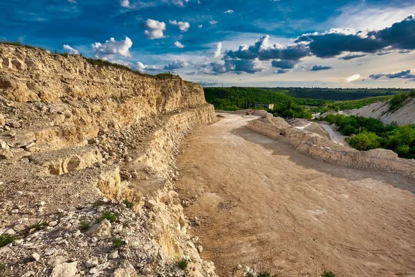 Krajina Kamenolomu Letní Den — Stock fotografie