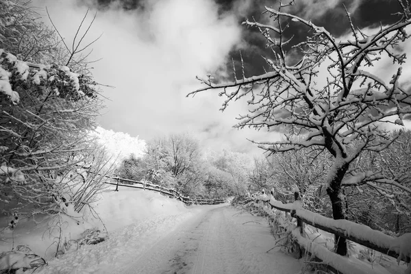 Inverno nas montanhas — Fotografia de Stock