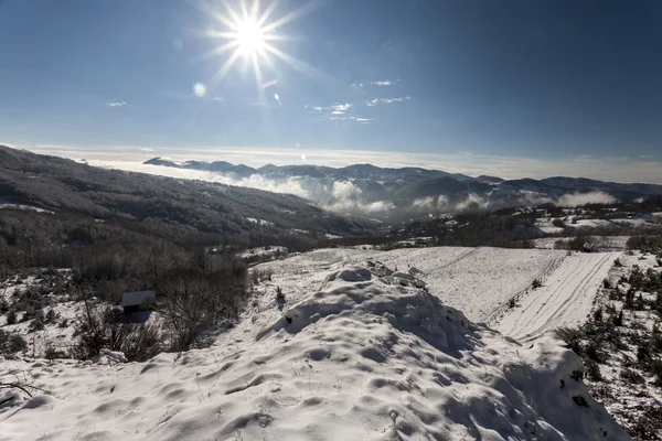 Wintertijd in Bergen — Stockfoto