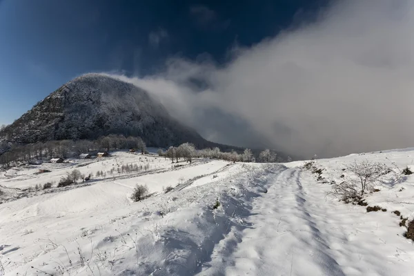 Wintertijd in Bergen — Stockfoto