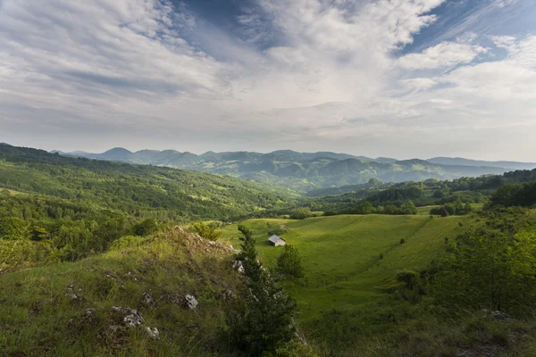 Montañas paisaje, Rumania — Foto de Stock