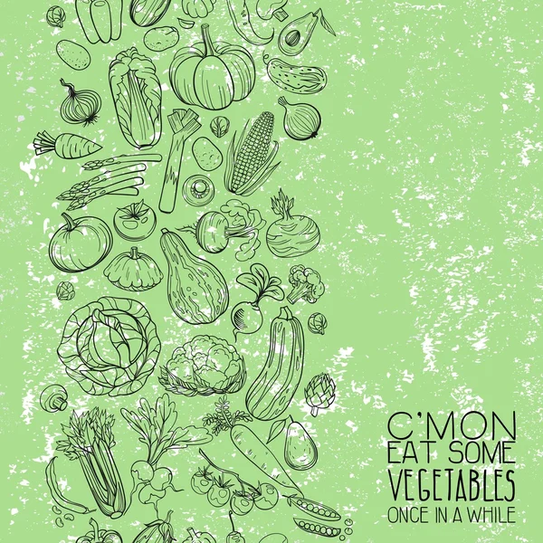 Diferentes dibujos vegetales — Vector de stock