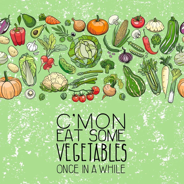 Diferentes dibujos vegetales — Vector de stock