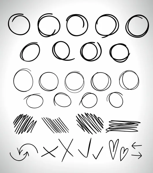 Mettre en évidence les cercles et les éléments — Image vectorielle
