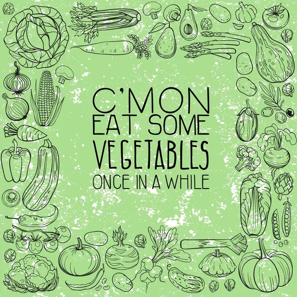 Diferentes dibujos vegetales — Vector de stock