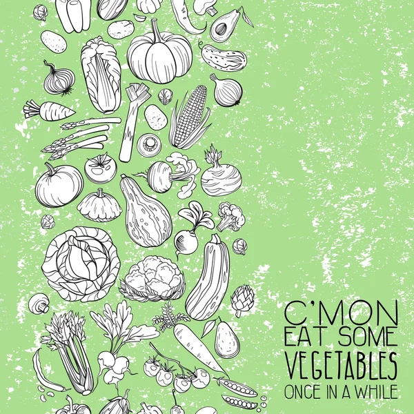 Diferentes dibujos vegetales — Archivo Imágenes Vectoriales