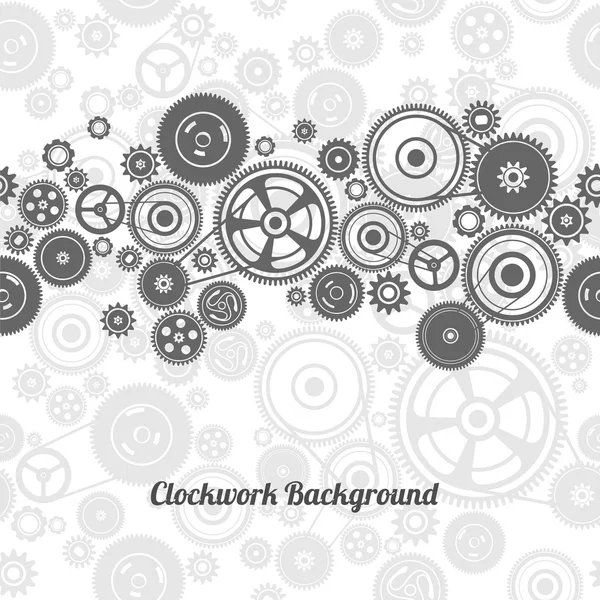 Seamless gearwheel mechanism background — Stock Vector