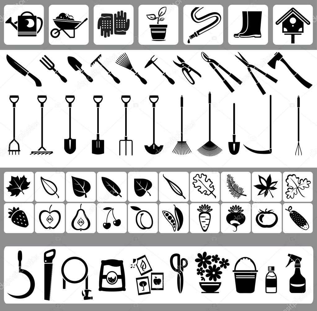 Garden and nature icons