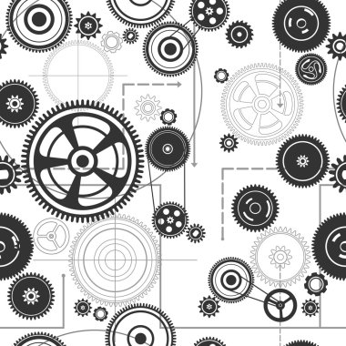 sorunsuz gearwheel mekanizması arka plan