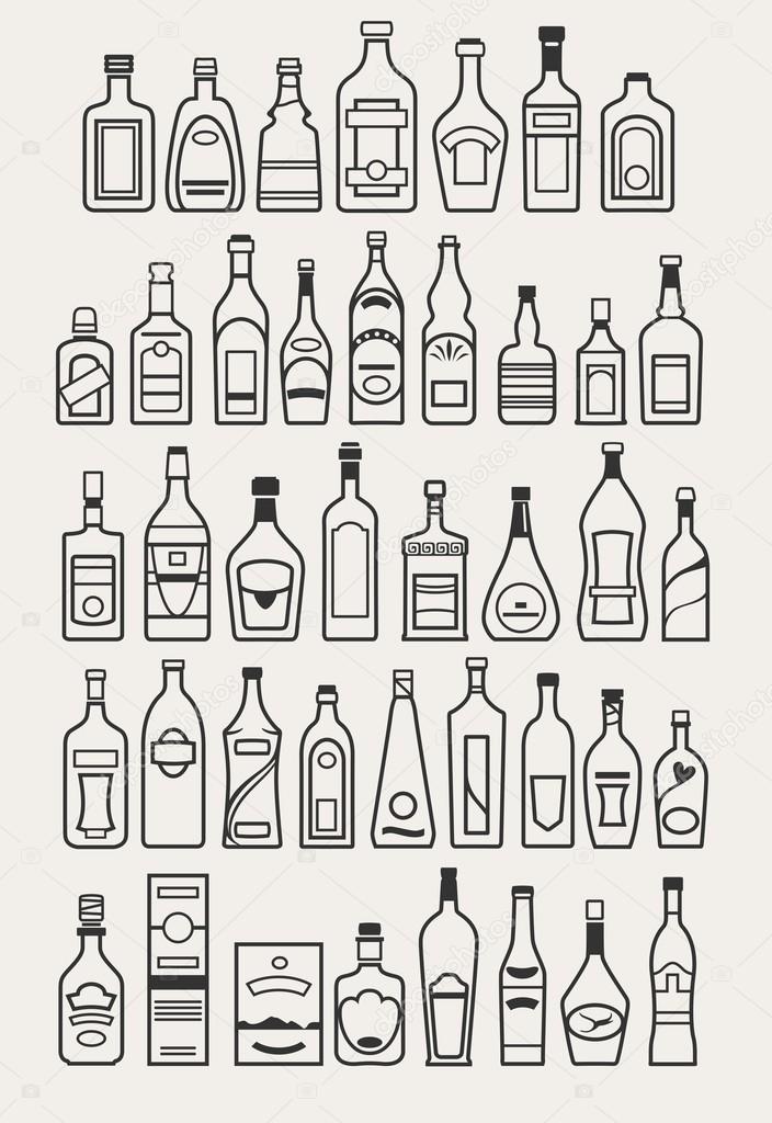 alcohol, drinks, beverage icons