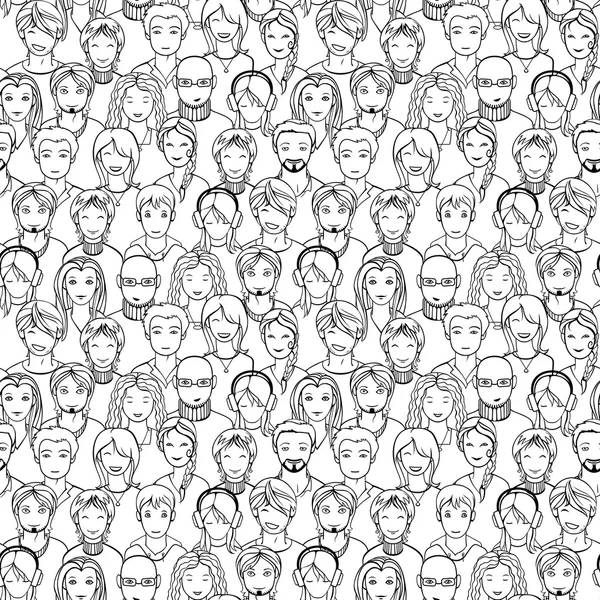 insan yüzleri ile sorunsuz arka plan