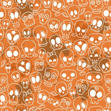 şirin kafatasları desen