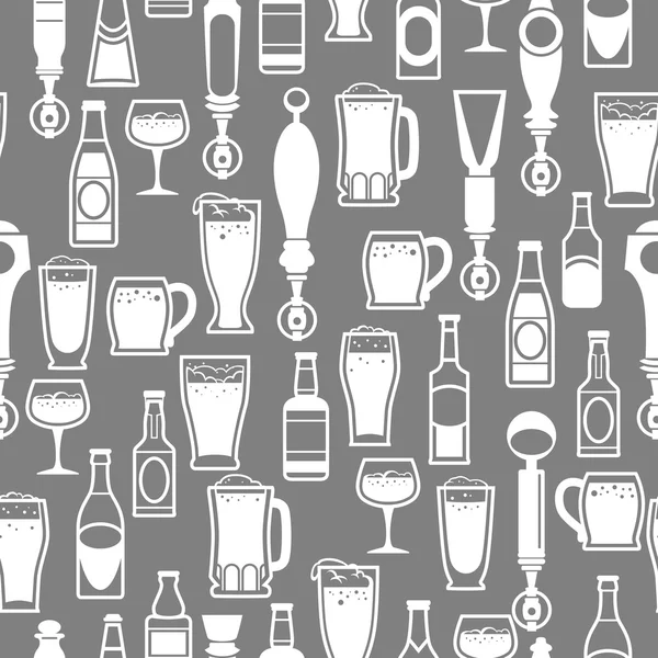 Pivní ikony — Stockový vektor