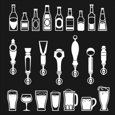 bira ve çubuğu simgeleri