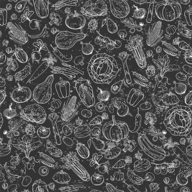 farklı sebze çizimleri