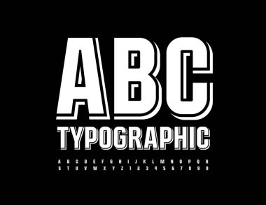 ad vektör illüstrasyonu için yazı tipi 