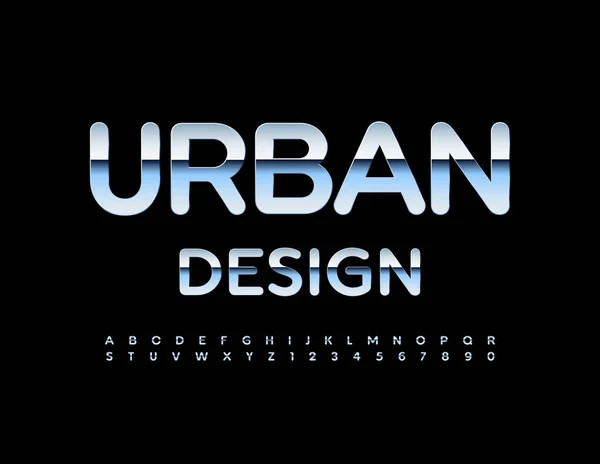 Wektor Kolorowy Znak Urban Design Bright Font Zestaw Liter Liczb — Wektor stockowy
