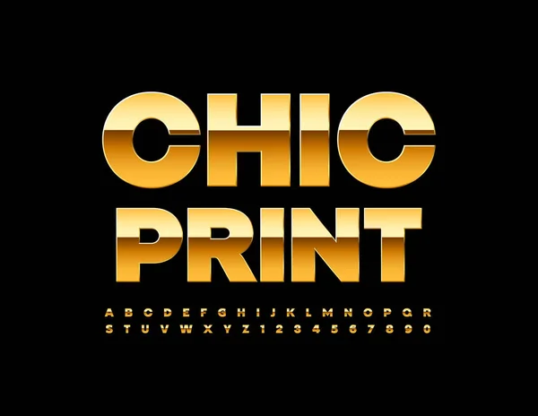 Wektorowy Szablon Artystyczny Chic Print Zestaw Liter Liczb Alfabetu Premium — Wektor stockowy