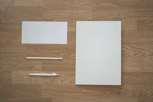 Realistische foto briefpapier Mock-ups — Stockfoto