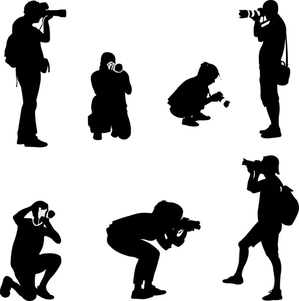 fotoğrafçılar siluetleri koleksiyonu