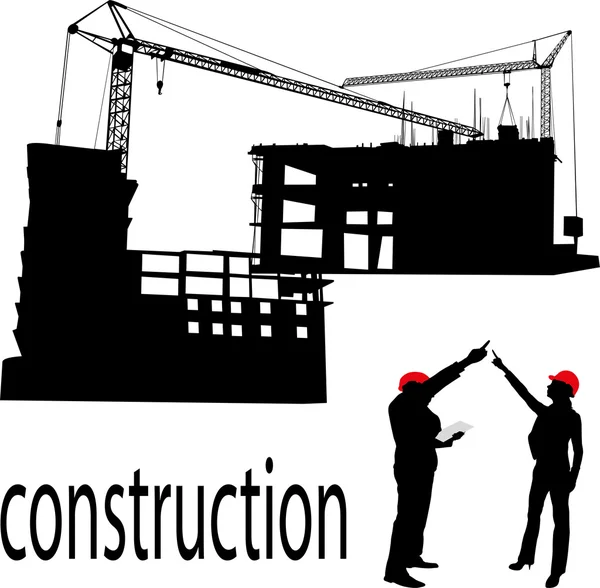 Construction  and engineer — Stock Vector