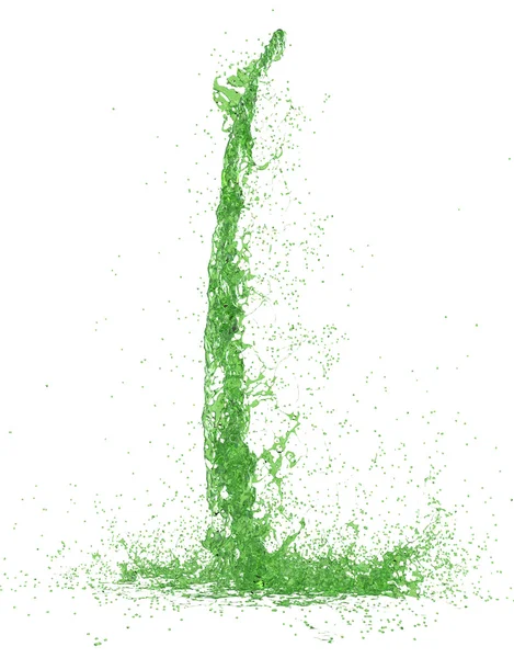 Splashing liquid on white background — Stock Photo, Image