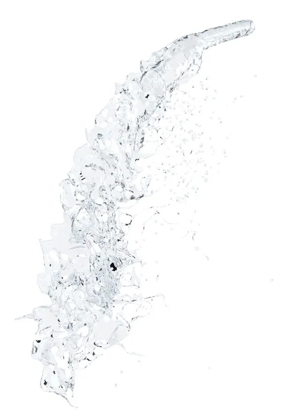 Liquido spruzzante su sfondo bianco — Foto Stock