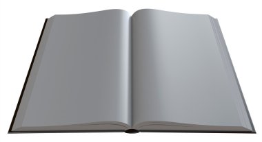 Beyaz arkaplan üzerine kitap aç