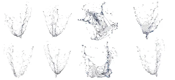 Splashing liquid on white background — Stock Photo, Image