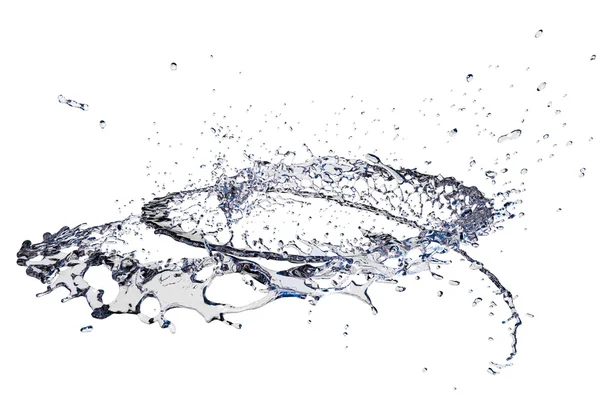 Splashing liquid on white background — Stock Photo, Image