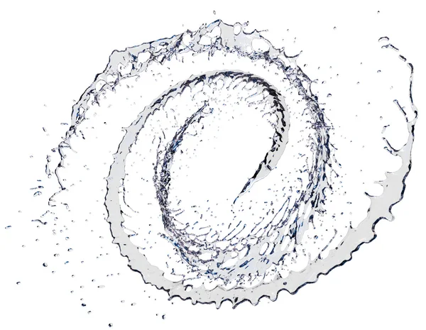 Брызги жидкости на белом фоне — стоковое фото
