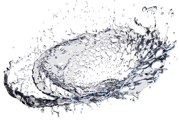 白い背景の上の液体のしぶき — ストック写真