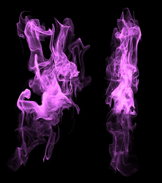 Rök på svart bakgrund — Stockfoto