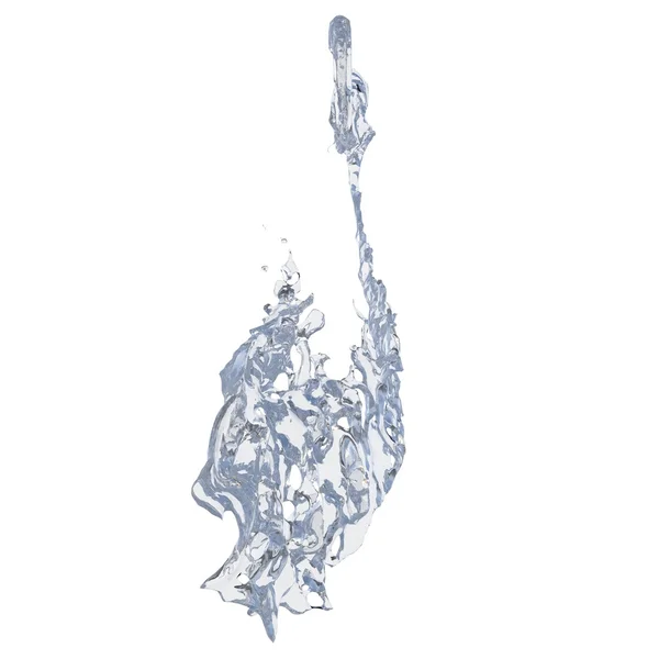 Splashing liquid on white background — Stock Photo, Image