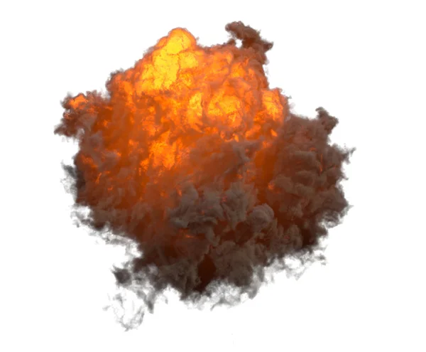 Dym z płomień płyn na kilku środowisk palić ogień — Zdjęcie stockowe