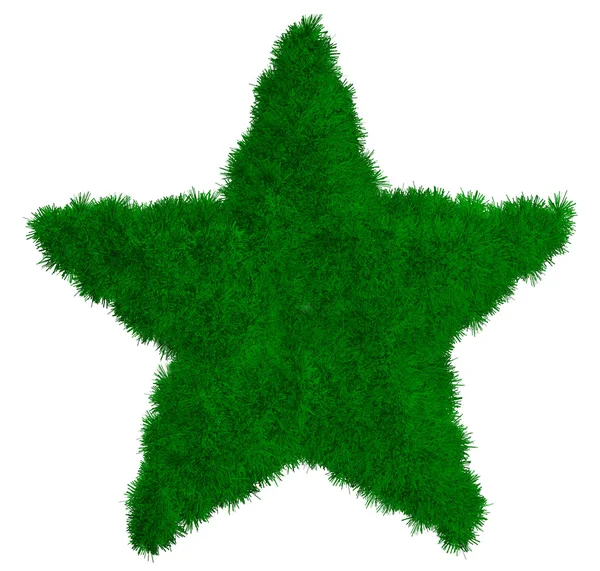 Zielony futro gwiazda — Zdjęcie stockowe