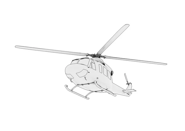 飛行中のヘリコプターします。 — ストック写真