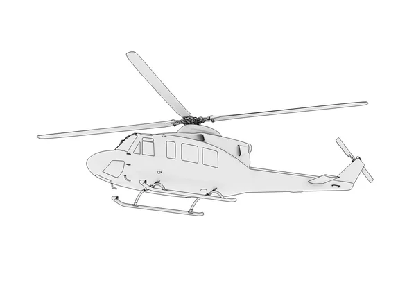 Hubschrauber im Flug — Stockfoto